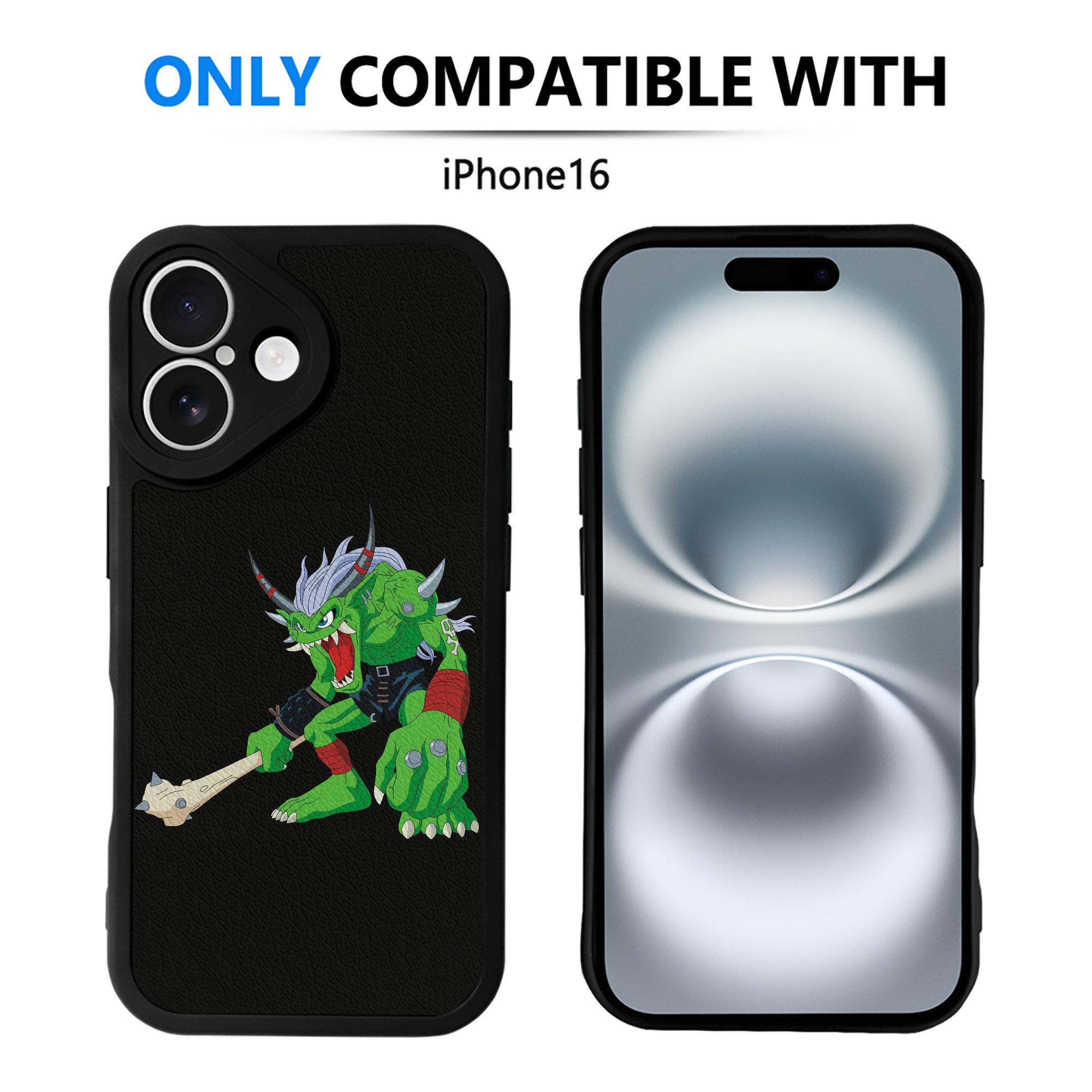 （画像用） Digimon デジタルモンスター/デジモン 【iPhone 16シリーズ対応】シリコンスマホケース（レザー調） 材質：シリコン